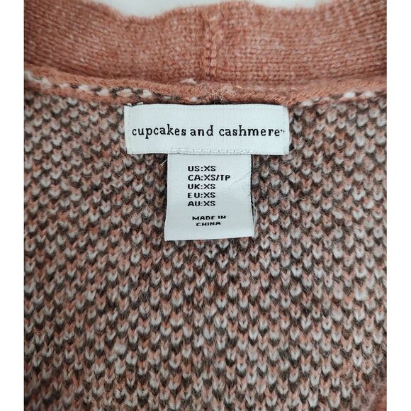 Cardigan Plaid Knit Button Down Sweater Long Sleeve Cozy Boho XS - Picture 5 of 7